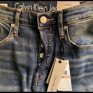 NWT Calvin Klein Jeans High Rise Straight Jeans